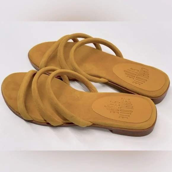 Charlotte Stone Mustard Yellow Sandals - Picture 6 of 14